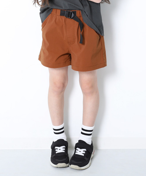 devirock（デビロック）の「ナイロンストレッチショートパンツ（その他パンツ・キッズ・ネイビー/テラコッタ/ブラック/コーラル/バイオレット・150cm/140cm/130cm/120cm/160cm/110cm/100cm）」の3枚目の写真
