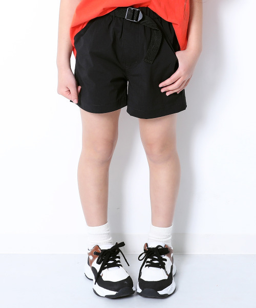 devirock（デビロック）の「ナイロンストレッチショートパンツ（その他パンツ・キッズ・ネイビー/テラコッタ/ブラック/コーラル/バイオレット・150cm/140cm/130cm/120cm/160cm/110cm/100cm）」の2枚目の写真