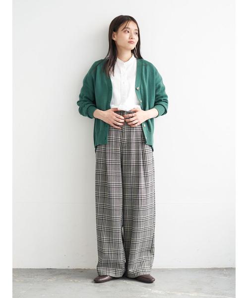 AMERICAN HOLIC(アメリカンホリック)の「Vネックコクーンニットカーディガン*(カーディガン/ボレロ・レディース・チャコールグレー/ネイビー/グリーン/アイボリー・MEDIUM/LARGE)」の12枚目の写真
