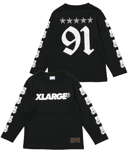 XLARGE KIDS（エクストララージキッズ）の「L/S TEE OLD  STAR（Tシャツ/カットソー・キッズ・ホワイト/ブラック・6T/8T/7T/4T/5T）」の2枚目の写真