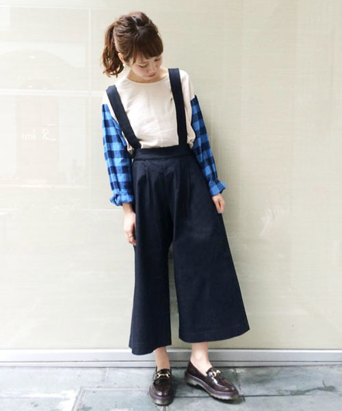 Kastane（カスタネ）の「【Kastane】デニムBIGサロペット（サロペット/オーバーオール・レディース・インディゴブルー・FREE）」の12枚目の写真