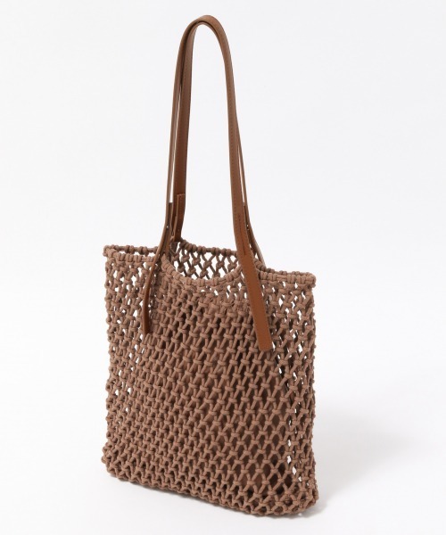 LOWRYS FARM（ローリーズファーム）の「キンチャクツキマクラメトート　864039（トートバッグ・レディース・アイボリー/ブラウン/ベージュ・FREE）」の7枚目の写真