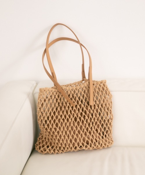 LOWRYS FARM（ローリーズファーム）の「キンチャクツキマクラメトート　864039（トートバッグ・レディース・アイボリー/ブラウン/ベージュ・FREE）」の11枚目の写真