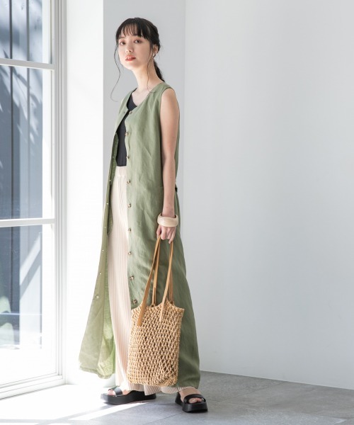 LOWRYS FARM（ローリーズファーム）の「キンチャクツキマクラメトート　864039（トートバッグ・レディース・アイボリー/ブラウン/ベージュ・FREE）」の14枚目の写真