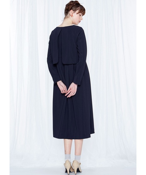 シロップ．（シロップ．）の「ドッキングおすましワンピース（ドレス・レディース・ダークネイビー・MEDIUM/SMALL/LARGE/X-LARGE/XX-LARGE）」の6枚目の写真