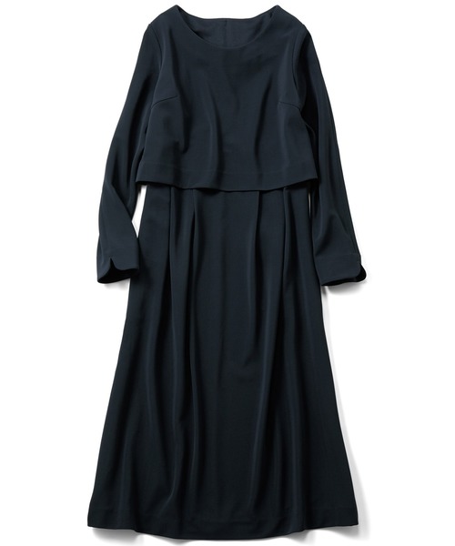 シロップ．（シロップ．）の「ドッキングおすましワンピース（ドレス・レディース・ダークネイビー・MEDIUM/SMALL/LARGE/X-LARGE/XX-LARGE）」の9枚目の写真