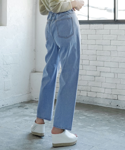 Newlyme(ニューリーミー)の「タックウエストテーパードパンツ(その他パンツ・レディース・ブラック/ブルー/アイボリー/その他1/ライトベージュ・MEDIUM/LARGE)」の10枚目の写真