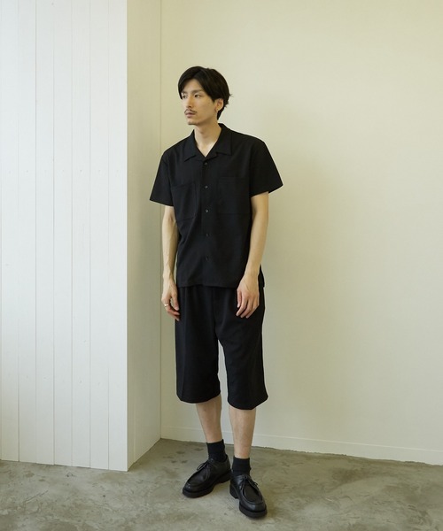VIBGYOR(ヴィブジョー)の「【VIBGYOR BY AS】薄梨地半袖オープンシャツ(BL)(シャツ/ブラウス・メンズ・チャコールグレー/ブラウン/ベージュ/ブラック/グレイッシュベージュ・MEDIUM/LARGE)」の19枚目の写真