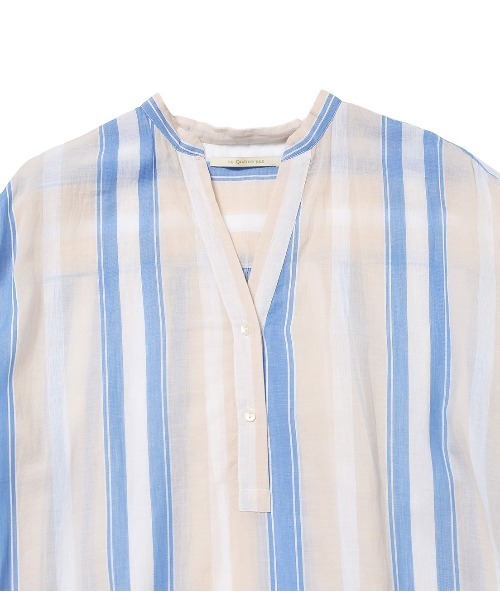 NE QUITTEZ PAS!（ヌキテパ）の「【ne Quittez pas】VOILE STRIPE DRESS(ワンピース)（ワンピース・レディース・サックスブルー/ピンク・1）」の9枚目の写真