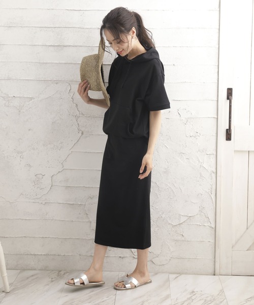 Girly Doll（ガーリードール）の「スウェットパーカーセットアップ（サロペット/オーバーオール・レディース・ブラック/杢グレー/グレイッシュベージュ・FREE）」の13枚目の写真