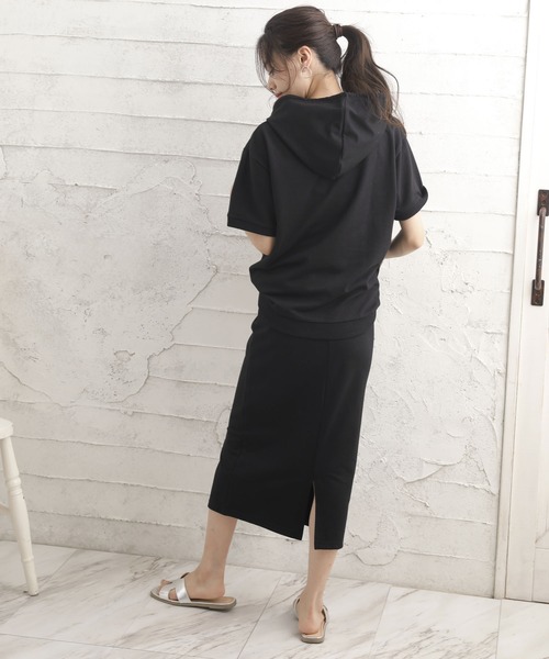 Girly Doll（ガーリードール）の「スウェットパーカーセットアップ（サロペット/オーバーオール・レディース・ブラック/杢グレー/グレイッシュベージュ・FREE）」の18枚目の写真