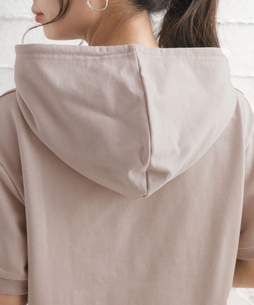 Girly Doll（ガーリードール）の「スウェットパーカーセットアップ（サロペット/オーバーオール・レディース・ブラック/杢グレー/グレイッシュベージュ・FREE）」の4枚目の写真