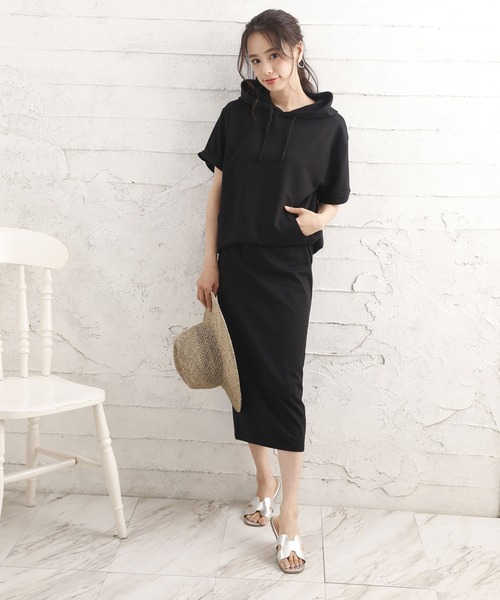 Girly Doll（ガーリードール）の「スウェットパーカーセットアップ（サロペット/オーバーオール・レディース・ブラック/杢グレー/グレイッシュベージュ・FREE）」の20枚目の写真