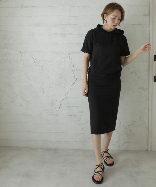 Girly Doll（ガーリードール）の「スウェットパーカーセットアップ（サロペット/オーバーオール・レディース・ブラック/杢グレー/グレイッシュベージュ・FREE）」の22枚目の写真