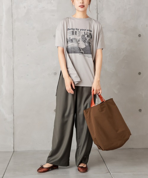 PUAL CE CIN（ピュアルセシン）の「ゆるっとボトムワイド（その他パンツ・レディース・ベージュ/グリーン/カーキ/ネイビー・FREE）」の11枚目の写真