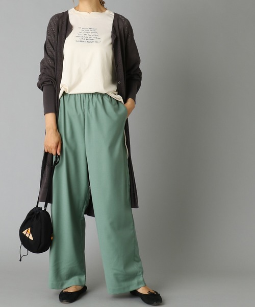 PUAL CE CIN（ピュアルセシン）の「ゆるっとボトムワイド（その他パンツ・レディース・ベージュ/グリーン/カーキ/ネイビー・FREE）」の22枚目の写真