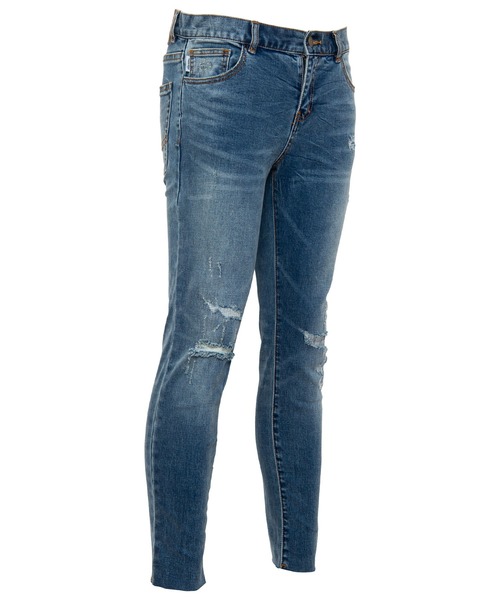 #Re:room（リルーム）の「ヴィンテージクラッシュカットスキニーデニム（デニムパンツ・メンズ・ブラック/ブルー/ホワイト・SMALL/MEDIUM/LARGE）」の17枚目の写真