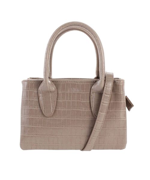 GYDA（ジェイダ）の「3ROOMミニクロコBAG（ショルダーバッグ・レディース・ブラック/ベージュ・FREE）」の11枚目の写真