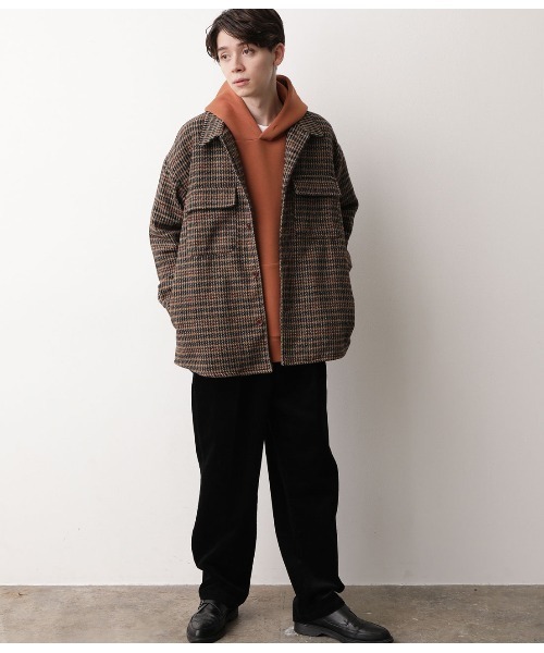 JUNRED（ジュンレッド）の「ルーズシルエットＣＰＯシャツ（シャツ/ブラウス・メンズ・ブラウン系その他/イエロー系その他3/ベージュ系その他/ブルー系その他5・M/L）」の5枚目の写真