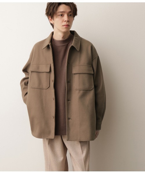 JUNRED（ジュンレッド）の「ルーズシルエットＣＰＯシャツ（シャツ/ブラウス・メンズ・ブラウン系その他/イエロー系その他3/ベージュ系その他/ブルー系その他5・M/L）」の20枚目の写真