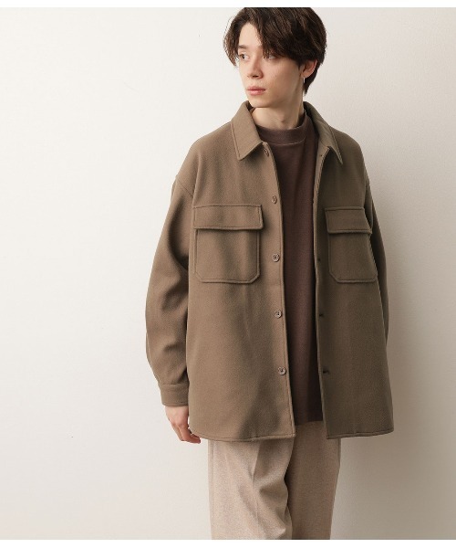 JUNRED（ジュンレッド）の「ルーズシルエットＣＰＯシャツ（シャツ/ブラウス・メンズ・ブラウン系その他/イエロー系その他3/ベージュ系その他/ブルー系その他5・M/L）」の21枚目の写真