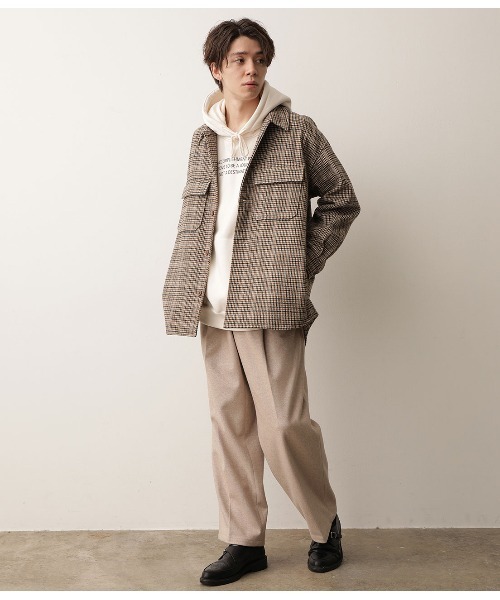 JUNRED（ジュンレッド）の「ルーズシルエットＣＰＯシャツ（シャツ/ブラウス・メンズ・ブラウン系その他/イエロー系その他3/ベージュ系その他/ブルー系その他5・M/L）」の22枚目の写真