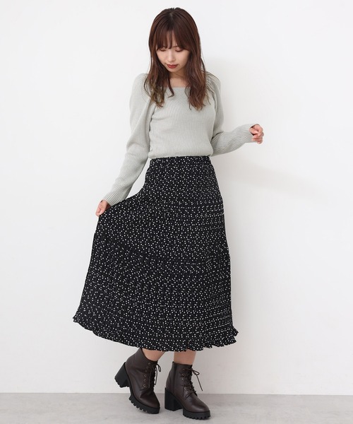 one after another NICE CLAUP（ワンアフターアナザーナイスクラップ）の「バックリボンラメニット（ニット/セーター・レディース・アイボリー/グレー/モカ/オレンジ・FREE）」の16枚目の写真