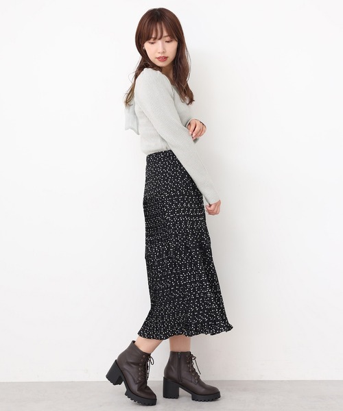 one after another NICE CLAUP（ワンアフターアナザーナイスクラップ）の「バックリボンラメニット（ニット/セーター・レディース・アイボリー/グレー/モカ/オレンジ・FREE）」の17枚目の写真