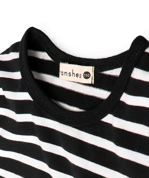 BRANSHES（ブランシェス）の「【WEB限定】ボーダー長袖Tシャツ（Tシャツ/カットソー・キッズ・ネイビー/ブラック/オリーブ/ベージュ・130cm/150cm/120cm/140cm/110cm/100cm）」の10枚目の写真