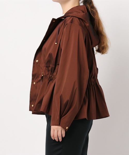 新品・未使用 ANAYI シャンブレータフタフードブルゾン ANAYI - ANAYI / シャンブレータフタフードブルゾンの通販 by