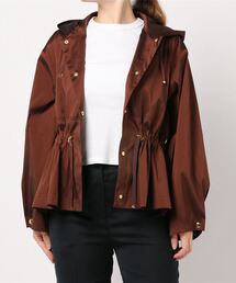 新品・未使用 ANAYI シャンブレータフタフードブルゾン ANAYI / シャンブレータフタフードブルゾン