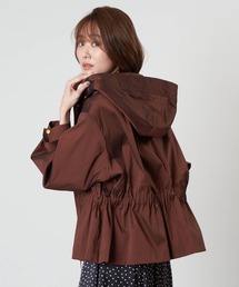 新品・未使用 ANAYI シャンブレータフタフードブルゾン ANAYI / シャンブレータフタフードブルゾン