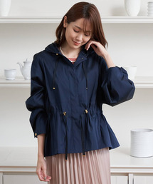 ANAYI シャンブレータフタフードジャケット