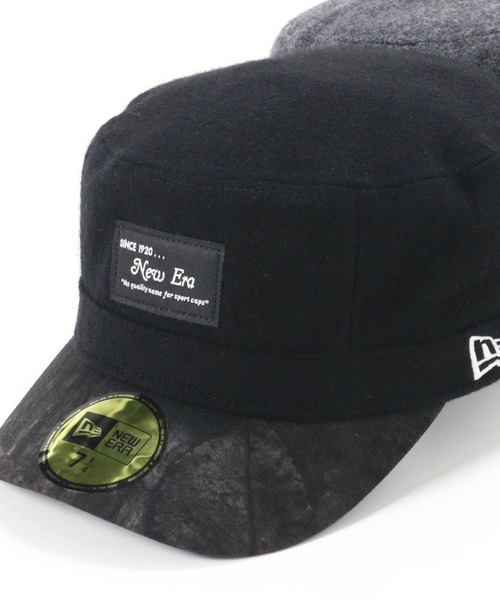 ニューエラ ワークキャップ メルトン ブラックパッチ バイザーナイトツリーカモ キャップ New Era ニューエラ のファッション通販 Zozotown