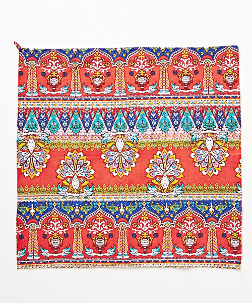 チャイハネ（チャイハネ）の「【チャイハネ】ワールドトリップバンダナ（バンダナ/スカーフ・レディース・その他/ホワイト/その他6/ホワイト×ホワイト/グリーン/アニマル/オレンジ/アクア/ブルー/カラフル/ベージュ/ピンク/レッド・FREE）」の15枚目の写真