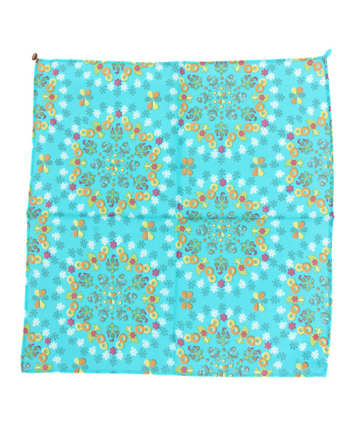 チャイハネ（チャイハネ）の「【チャイハネ】ワールドトリップバンダナ（バンダナ/スカーフ・レディース・その他/ホワイト/その他6/ホワイト×ホワイト/グリーン/アニマル/オレンジ/アクア/ブルー/カラフル/ベージュ/ピンク/レッド・FREE）」の7枚目の写真