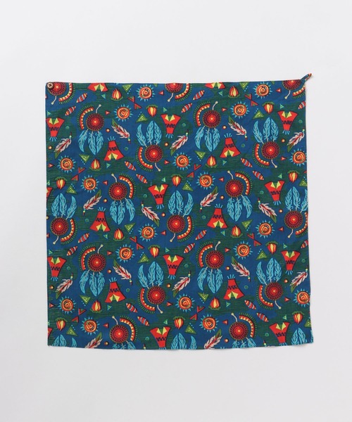 チャイハネ（チャイハネ）の「【チャイハネ】ワールドトリップバンダナ（バンダナ/スカーフ・レディース・その他/ホワイト/その他6/ホワイト×ホワイト/グリーン/アニマル/オレンジ/アクア/ブルー/カラフル/ベージュ/ピンク/レッド・FREE）」の6枚目の写真