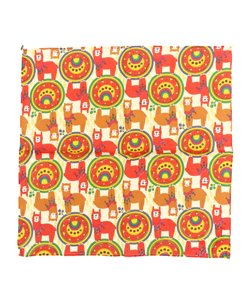 チャイハネ（チャイハネ）の「【チャイハネ】ワールドトリップバンダナ（バンダナ/スカーフ・レディース・その他/ホワイト/その他6/ホワイト×ホワイト/グリーン/アニマル/オレンジ/アクア/ブルー/カラフル/ベージュ/ピンク/レッド・FREE）」の21枚目の写真