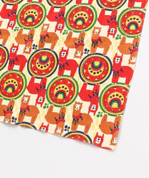 チャイハネ（チャイハネ）の「【チャイハネ】ワールドトリップバンダナ（バンダナ/スカーフ・レディース・その他/ホワイト/その他6/ホワイト×ホワイト/グリーン/アニマル/オレンジ/アクア/ブルー/カラフル/ベージュ/ピンク/レッド・FREE）」の20枚目の写真