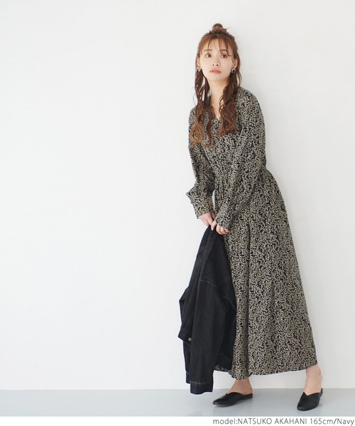 リーフ柄ロングワンピース ワンピース Coca Coca コカ のファッション通販 Zozotown