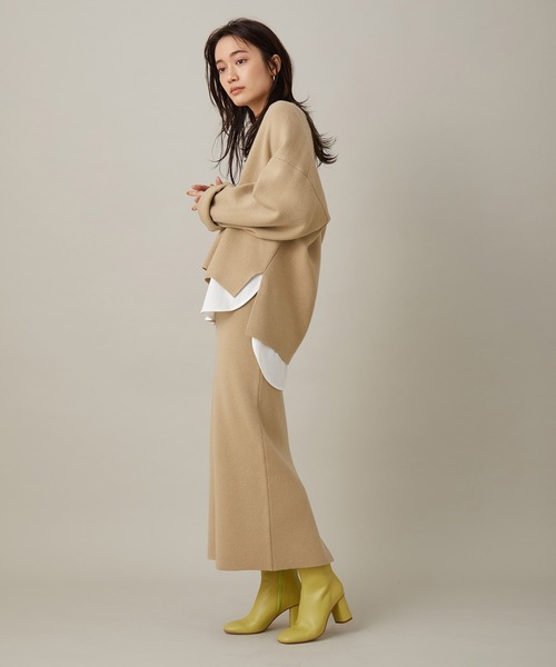 ADAM ET ROPE'(アダムエロペ)の「【セットアイテム】ロンT付きスムースチュニック(ニット/セーター・レディース・ホワイト/ベージュ・FREE)」の19枚目の写真