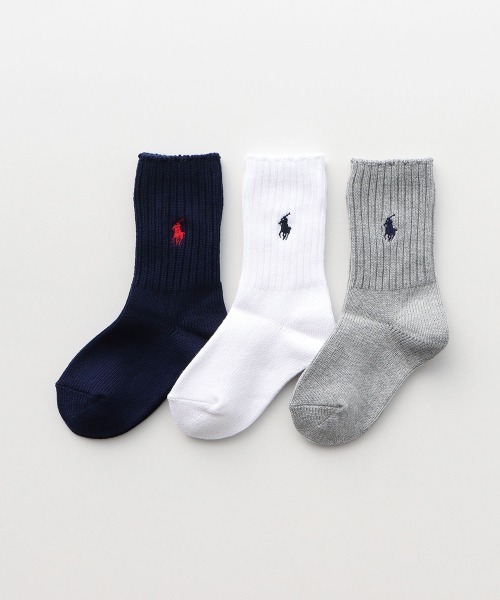 POLO RALPH LAUREN（ポロ ラルフ ローレン）の「POLO RALPH LAUREN I&T ベビー キッズ ワンポイント リブソックス 04835406（ソックス/靴下・キッズ・レッド系その他/ネイビー/ホワイト/グレー/ダークネイビー・13-15cm/16-18cm/18-20cm/11-13cm）」の8枚目の写真
