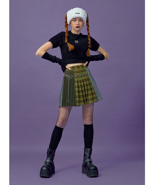 CRANK（クランク）の「『CRANK/クランク』PLEATS MULTI CHECK