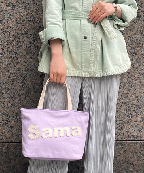 Samantha Thavasa（サマンサタバサ）の「サマンサタバサパッチワークトート　小サイズ（トートバッグ・レディース・ブラック/カーキ/ラベンダー/キャメル/ベビーピンク/ブラウン/ミント/イエロー系その他/ダークグレー・FREE）」の7枚目の写真