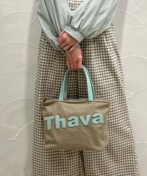 Samantha Thavasa（サマンサタバサ）の「サマンサタバサパッチワークトート　小サイズ（トートバッグ・レディース・ブラック/カーキ/ラベンダー/キャメル/ベビーピンク/ブラウン/ミント/イエロー系その他/ダークグレー・FREE）」の5枚目の写真