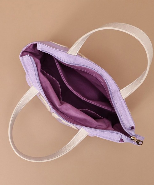 Samantha Thavasa（サマンサタバサ）の「サマンサタバサパッチワークトート　小サイズ（トートバッグ・レディース・ブラック/カーキ/ラベンダー/キャメル/ベビーピンク/ブラウン/ミント/イエロー系その他/ダークグレー・FREE）」の14枚目の写真