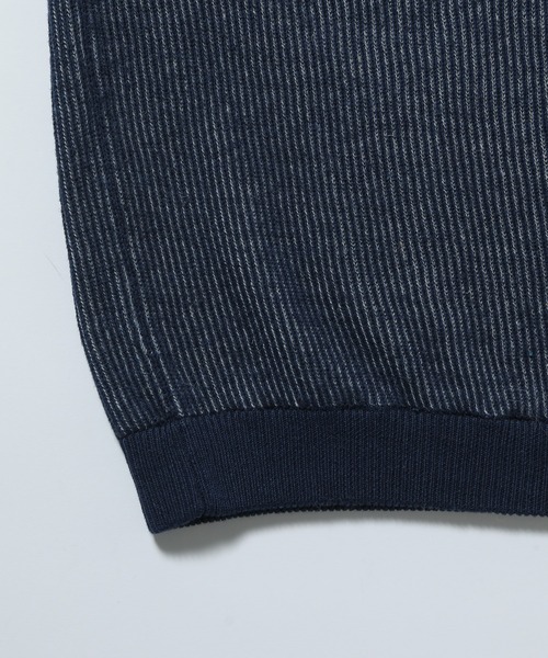 ADAM ET ROPE'(アダムエロペ)の「【山形ニット】コットンリネン 2トーン ルーズベスト(ベスト・メンズ・ネイビー/グレイッシュブルー/ライトブルーグレー・M/L)」の7枚目の写真