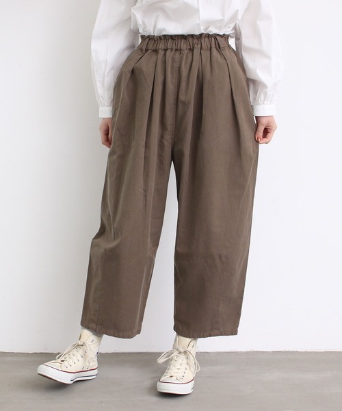 aimer le mieux（エメルミュー）の「△aimer　綿テンセルゆったりパンツ（その他パンツ・レディース・カーキ/ネイビー/オフホワイト/チャコールグレー・FREE）」の16枚目の写真