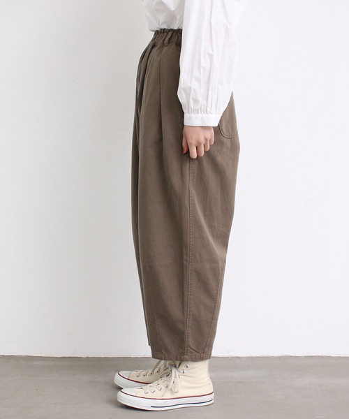 aimer le mieux（エメルミュー）の「△aimer　綿テンセルゆったりパンツ（その他パンツ・レディース・カーキ/ネイビー/オフホワイト/チャコールグレー・FREE）」の17枚目の写真
