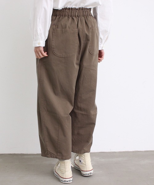 aimer le mieux（エメルミュー）の「△aimer　綿テンセルゆったりパンツ（その他パンツ・レディース・カーキ/ネイビー/オフホワイト/チャコールグレー・FREE）」の18枚目の写真